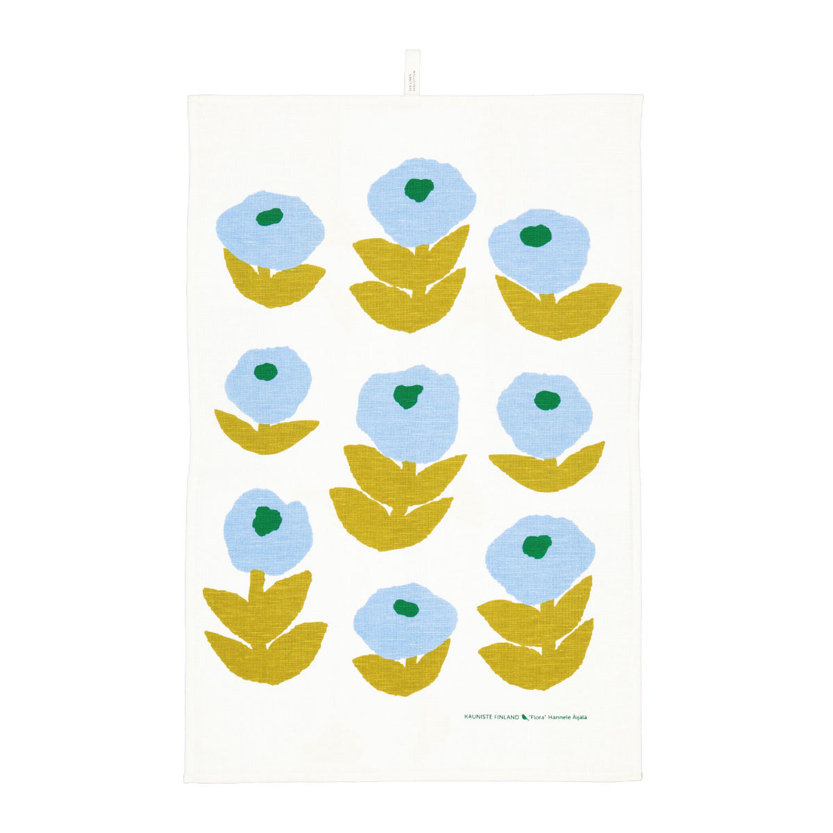 Flora Blue Kitchen Towel