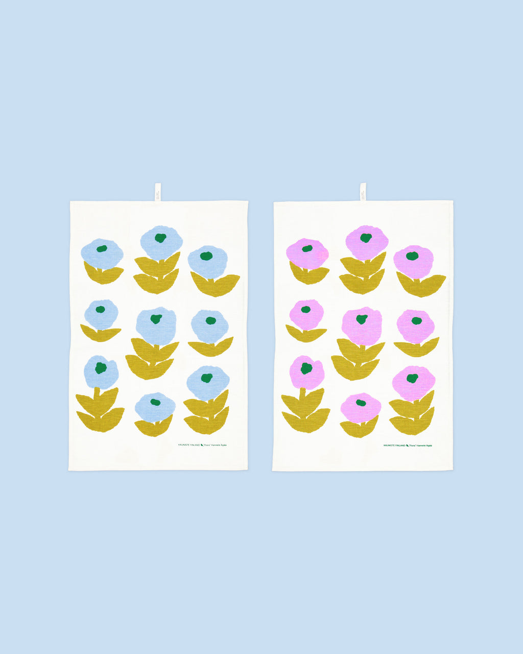 Flora Blue Kitchen Towel