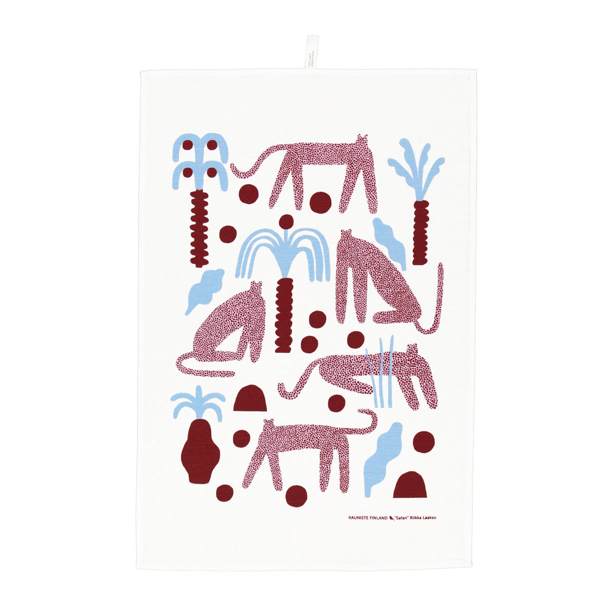 Safari Kitchen Towel Red