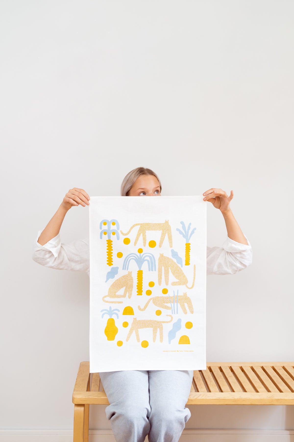 Safari Yellow Kitchen Towel