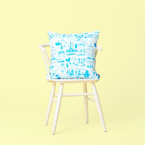 Helsinki Blue Cushion Cover
