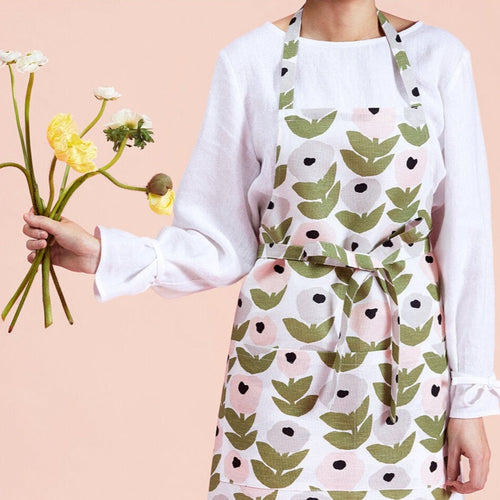 Flora Grey Apron