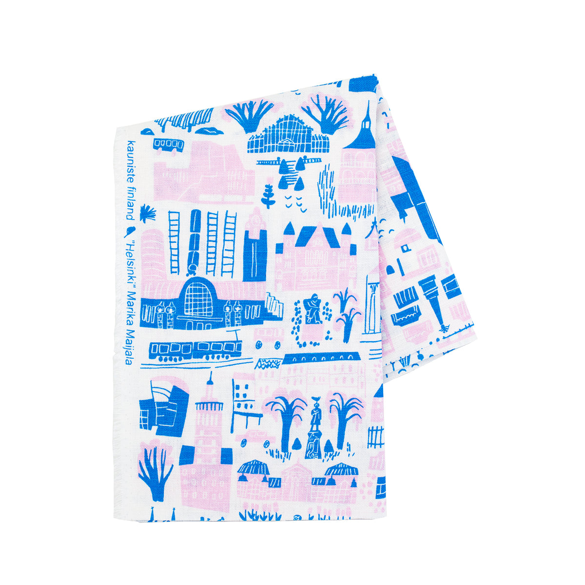 Helsinki Pink Linen Fabric