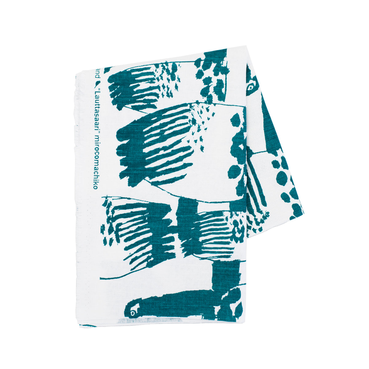 Lauttasaari Green Linen Fabric